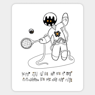 Ooblan Robot Tennis Magnet